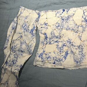 All Saints Off the Shoulder Ruched Top